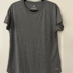 Sportiqe Women's Heather Gray Comfy Tri-Blend T-shirt SET OF TWO Sz XL BRAND NEW